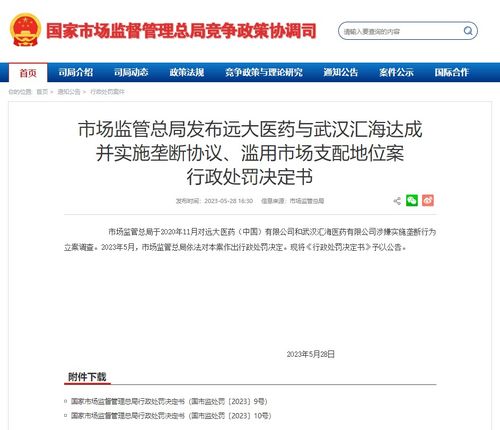 罰單開出 兩醫藥公司被罰沒超3億元